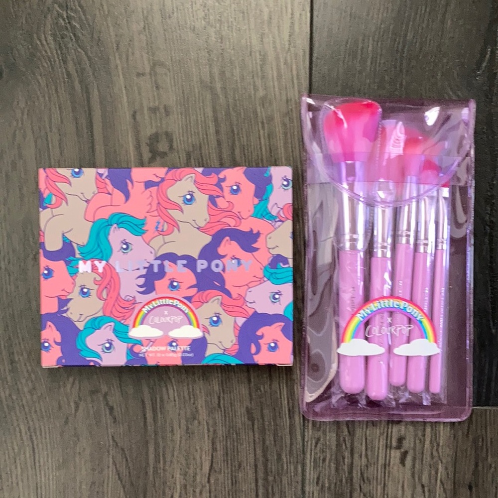 Colourpop My Little Pony pallet and brush set